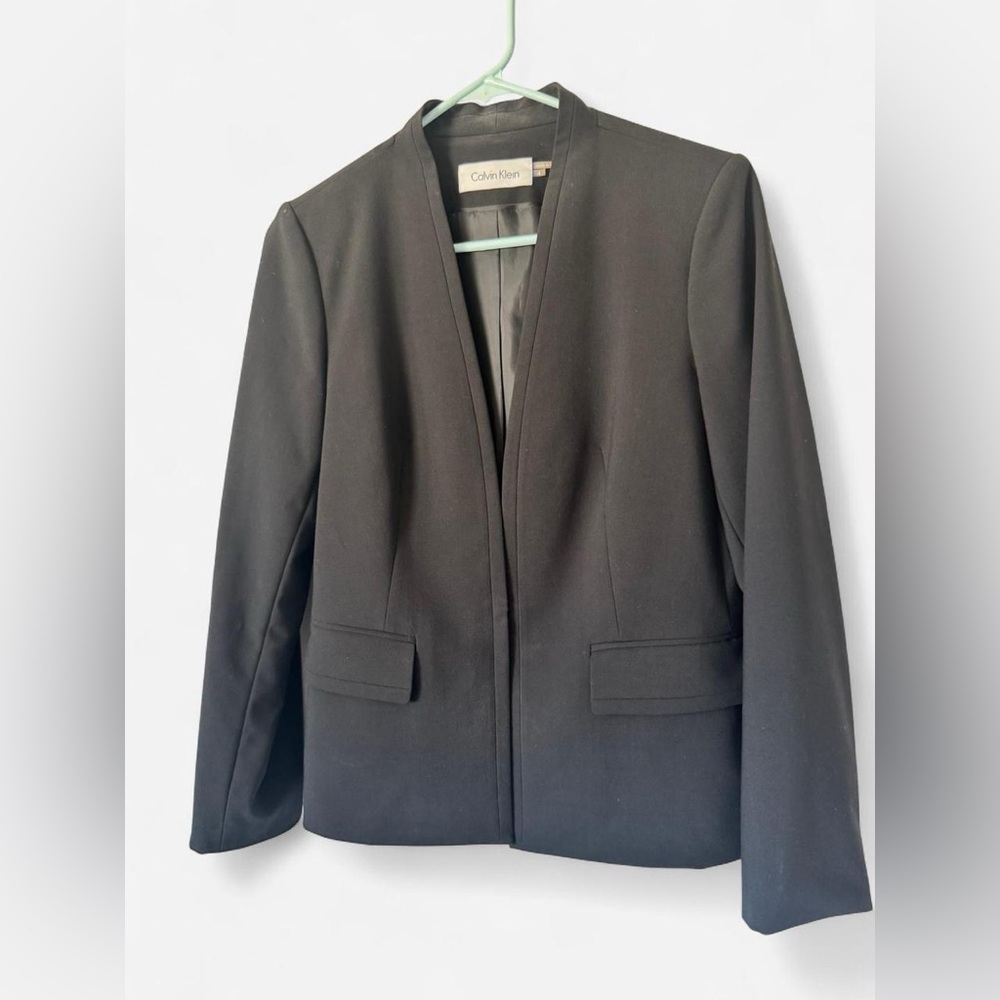 Calvin Klein Black Tailored Blazer - Picture 2 of 5